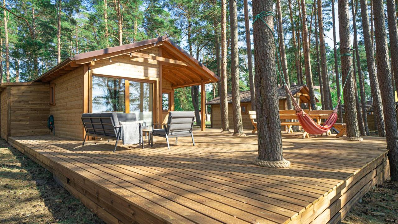 Sloneczny Domek Borsk Nr 2 I 15 - Nad Samym Jeziorem W Pierwszej Linii Eksteriør bilde
